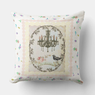 Le Chandelier Colourful Rose buds Reversible Pillo Cushion
