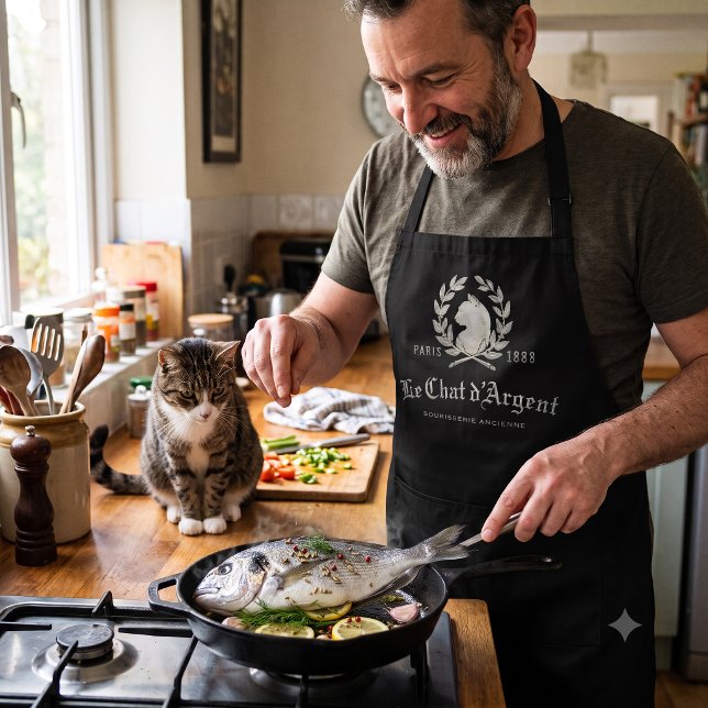 Le Chat d'Argent Édition Noire Chef Apron | (Creator Uploaded)