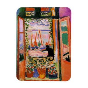 Le Chat Noir and The Open Window by Matisse Magnet