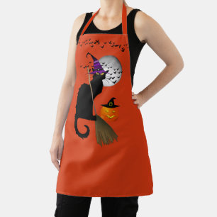 Le Chat Noir Halloween Witch Apron