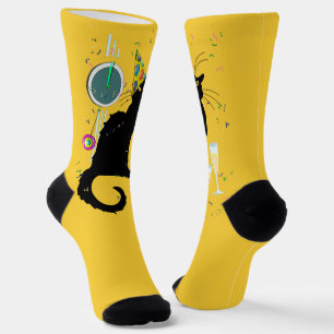 Le Chat Noir Happy New Year Party Socks