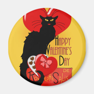 Le Chat Noir - Happy Valentine's Day Magnet