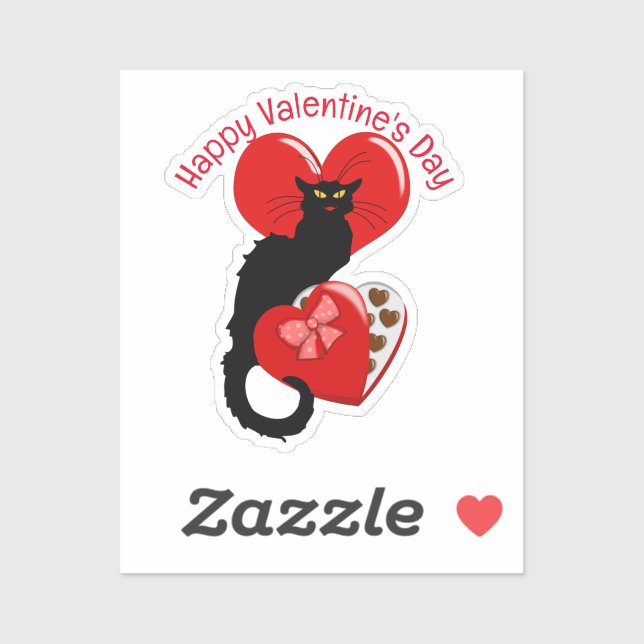Le Chat Noir Heart Candy Valentine's Day  (Sheet)