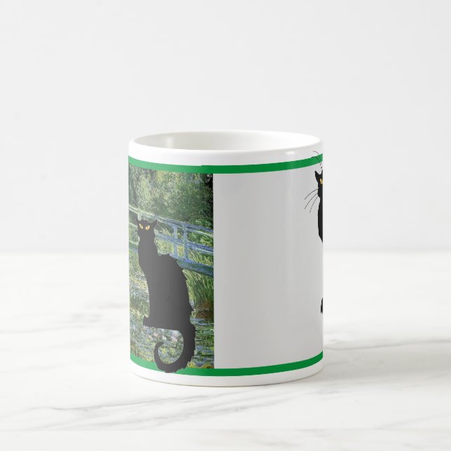Le Chat Noir in Japanese Bridge Coffee Mug (Center)