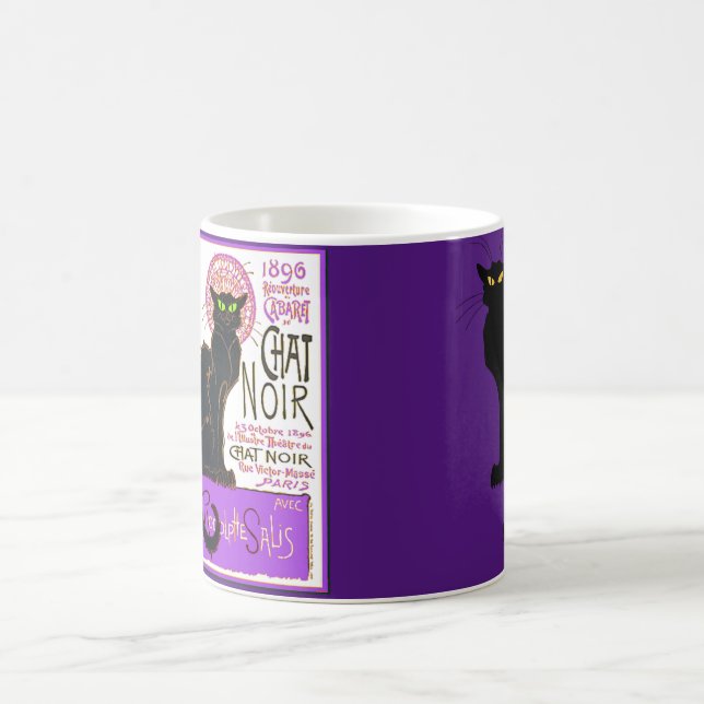 Le Chat Noir in Purple Coffee Mug (Center)