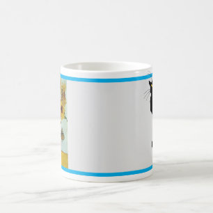 Le Chat Noir in Van Gogh’s Sunflowers Coffee Mug