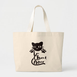 Le Chat Noir Large Tote Bag