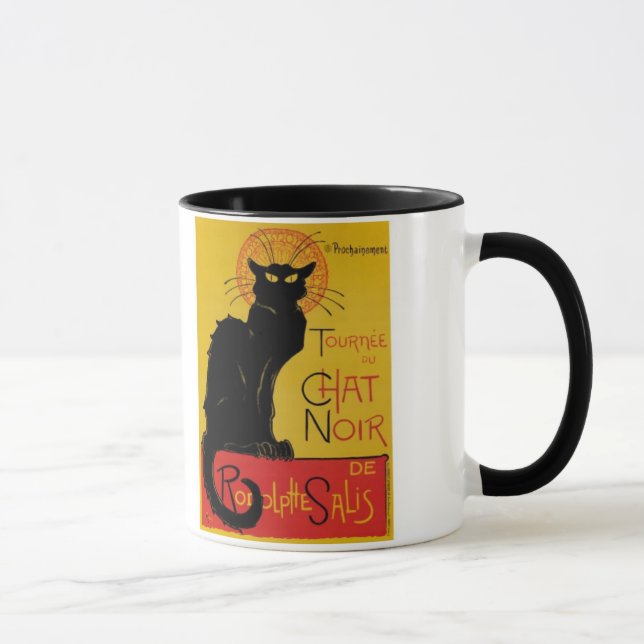 "Le chat noir" mug (Right)