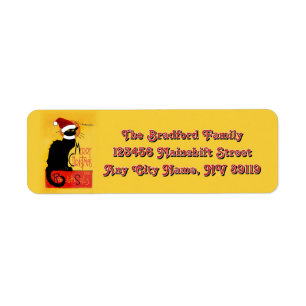 Le Chat Noir Santa Hat Christmas