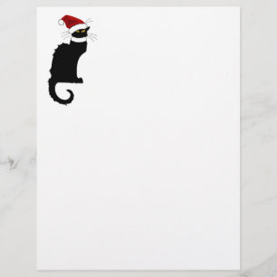 Le Chat Noir Santa Hat Christmas