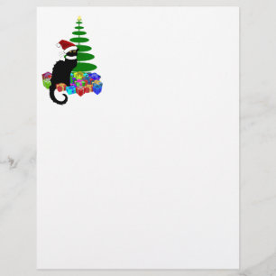Le Chat Noir Santa Hat Christmas