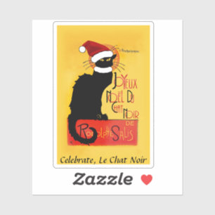 Le Chat Noir Santa Hat Christmas