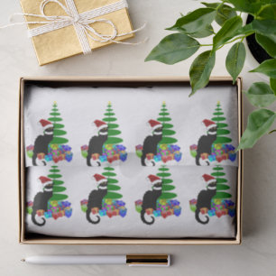 Le Chat Noir Santa Hat Christmas Tissue Paper
