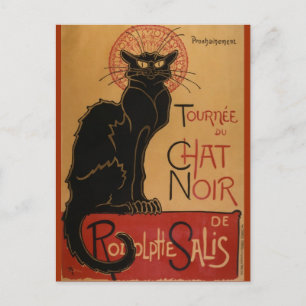 Le chat Noir - Steinlen Postcard