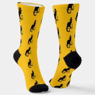 Le Chat Noir Thanksgiving and Pilgrim Turkey Socks