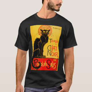 Le Chat Noir The Black Cat Tee Art Nouveau Vintage