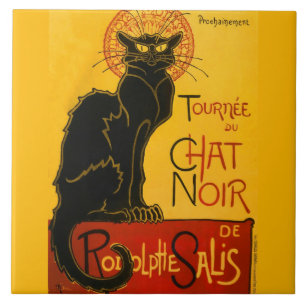Le Chat Noir The Black Cat Tile