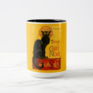 Le Chat Noir The Black Cat Two-Tone Coffee Mug