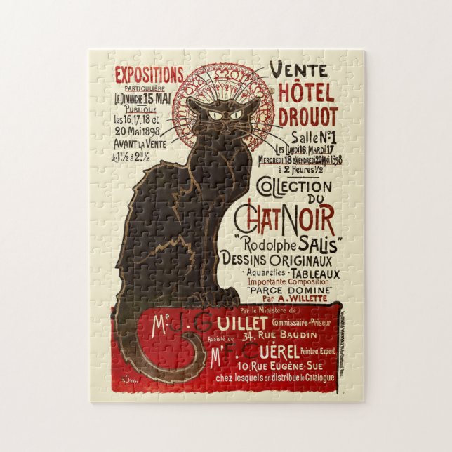 Le Chat Noir, Vente Hôtel Drouot Jigsaw Puzzle (Vertical)