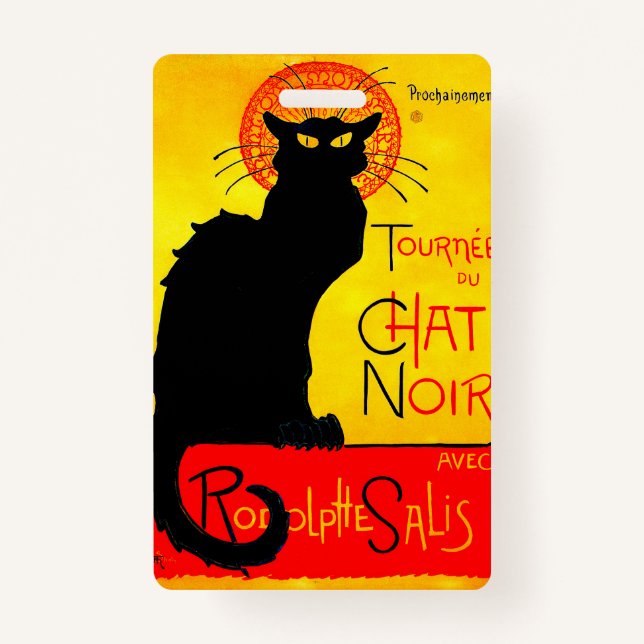 Le Chat Noir Vintage ID Badge (Front)