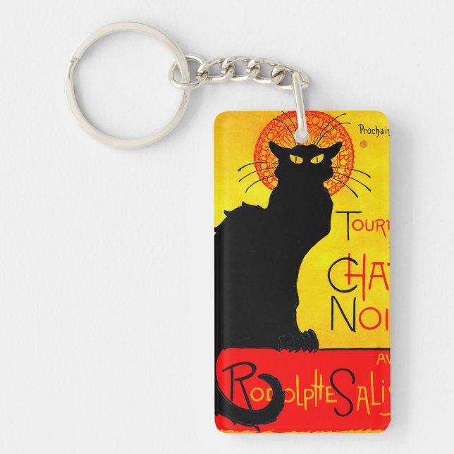 Le Chat Noir Vintage Key Ring (Front)