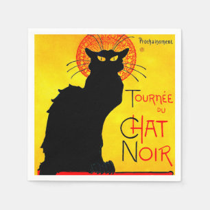 Le Chat Noir Vintage Napkin