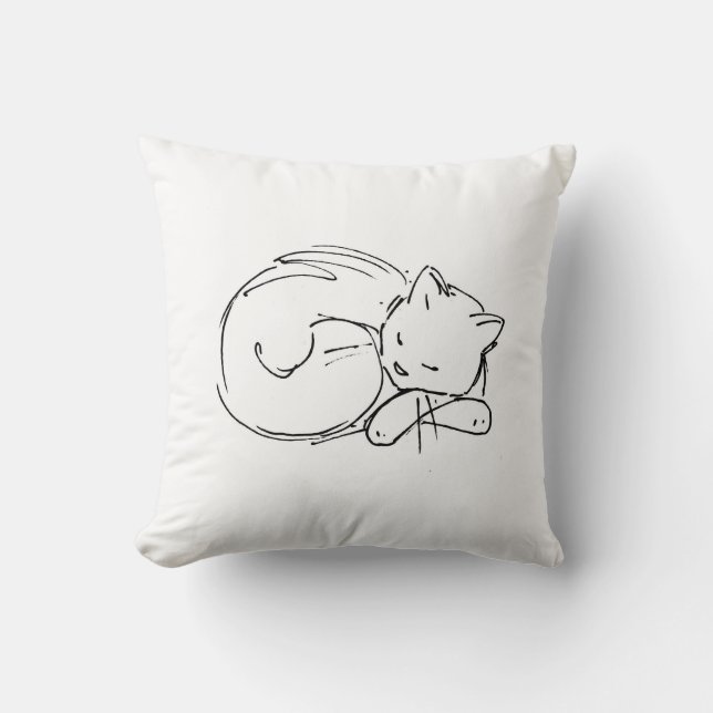 Le Chat Pillow (Front)