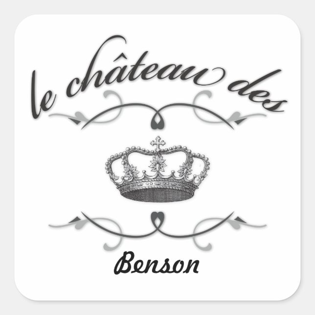 le chateau des YOUR NAME Square Sticker (Front)