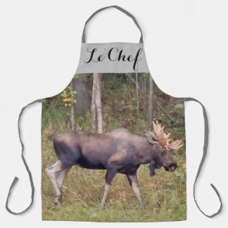 Le' Chef Bull Moose Designed Kitchen Apron