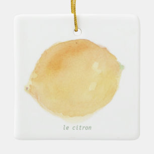 Le citron Ceramic Ornament