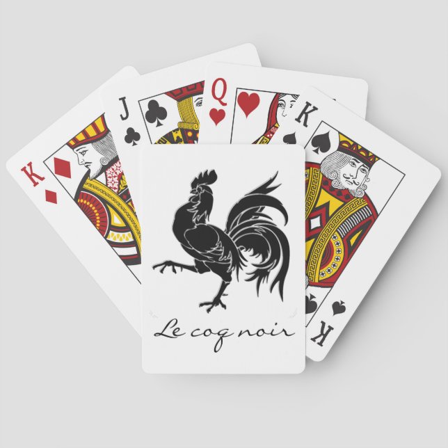 Le coq noir The Black Rooster Playing Cards (Back)