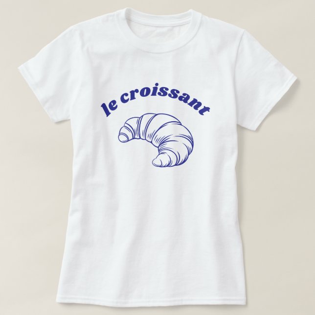 Le Croissant French family trip t-shirt (Design Front)