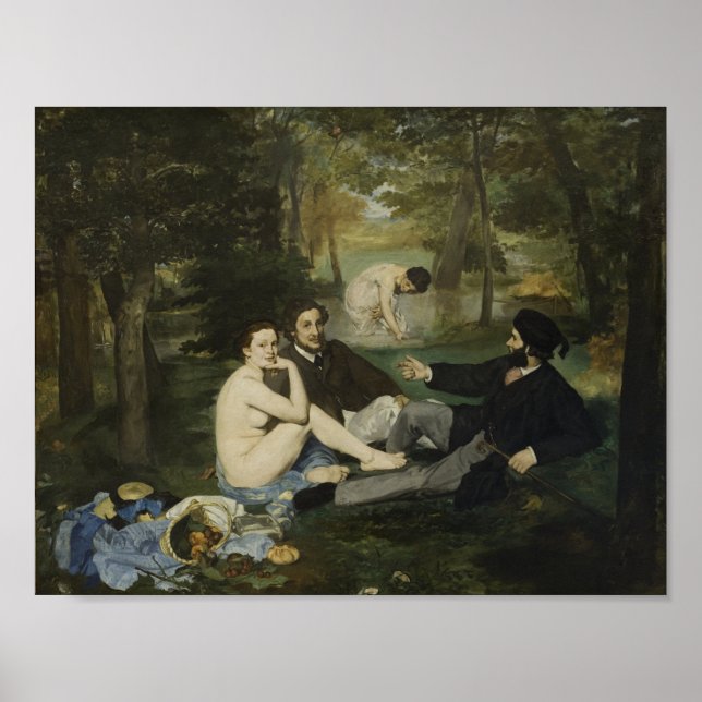 Le Déjeuner sur l’Herbe by Manet - Poster (Front)