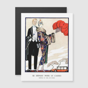 Le départ pour le casino by George Barbier  