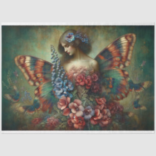 Le Femme Butterfly Beauty Fleur Decoupage Tissue Paper