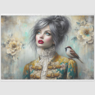 Le Femme & Sparrow Beauty Fleur Decoupage Tissue Paper