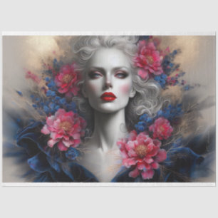 Le Femme Victorian Beauty Romance Fleur Decoupage  Tissue Paper