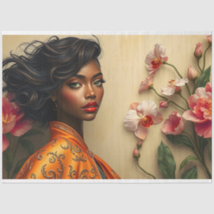 Le Femme Victorian Beauty Romance Roses Decoupage Tissue Paper