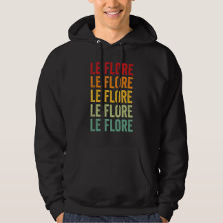 Le Flore County Oklahoma Rainbow Text Design Hoodie