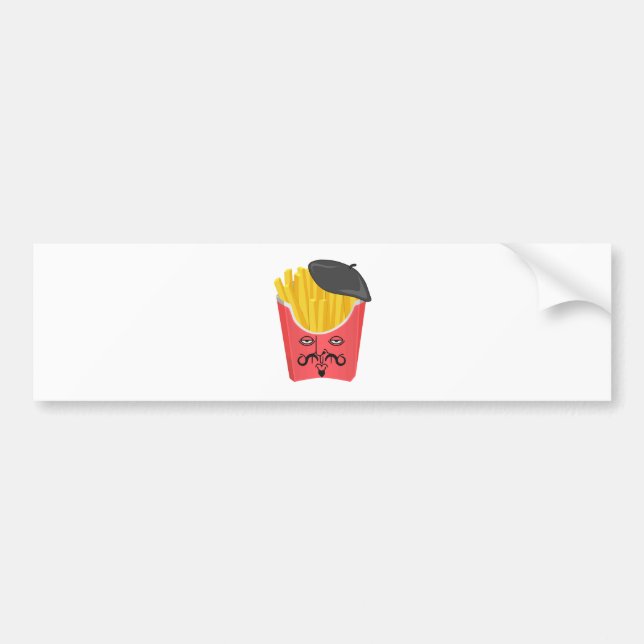 Le French Fries from France Bumper Sticker (Front)
