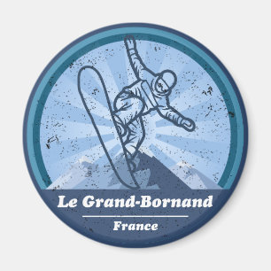 Le Grand-Bornand Snowboard Magnet
