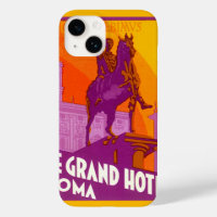 Le Grand Hotel Roma Statue, Italy, Vintage Travel