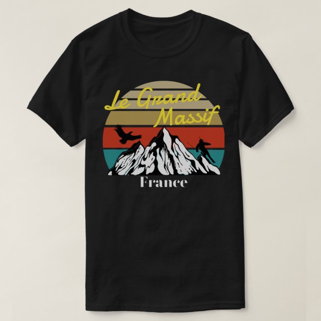 Le Grand Massif ski France T-Shirt (Design Front)