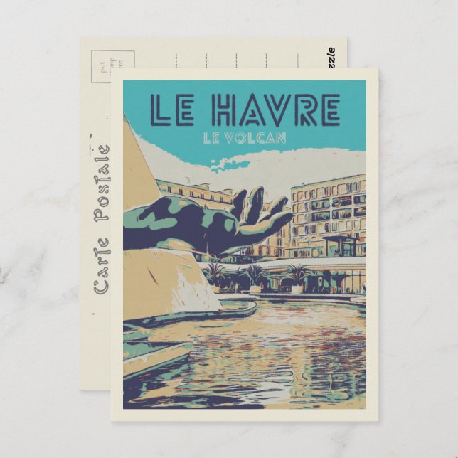 Le Havre France Le Volcan concert Hall Niemeyer Postcard (Front/Back)