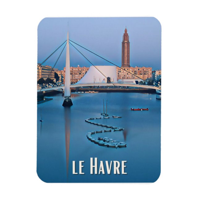 Le Havre Photo Vintage  Magnet (Vertical)