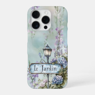 Le Jardin (the garden) Pretty Purple Flowers iPhone 16 Pro Case
