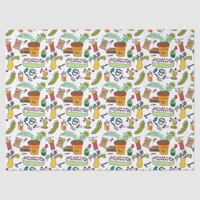 Le Jardin (The Garden) Tissue Paper (Front)