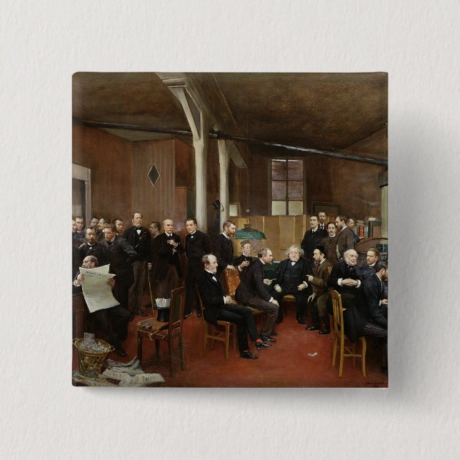 Le Journal des Debats, 1889 15 Cm Square Badge (Front)