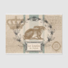 Le Lapin Burlap Easter Rabbit French Decoupage