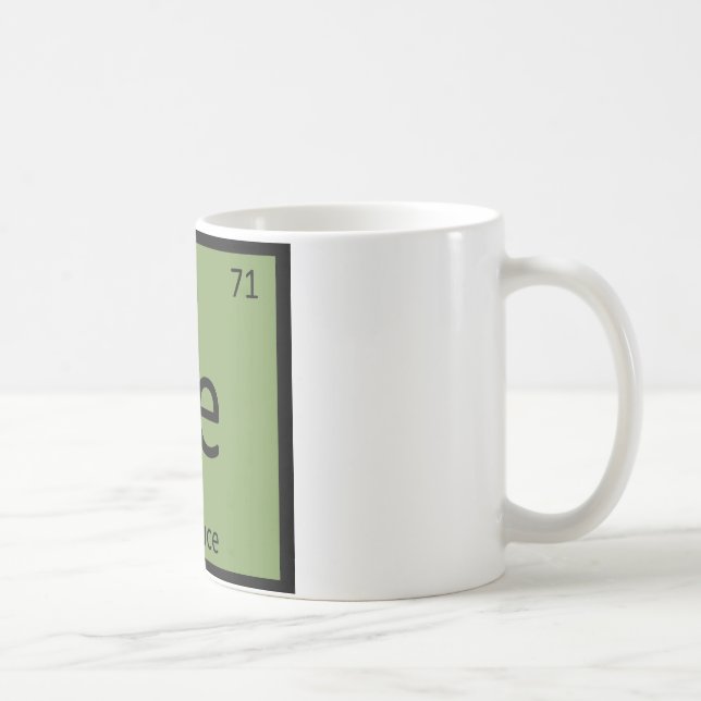 Le - Lettuce Vegetable Chemistry Periodic Table Coffee Mug (Right)